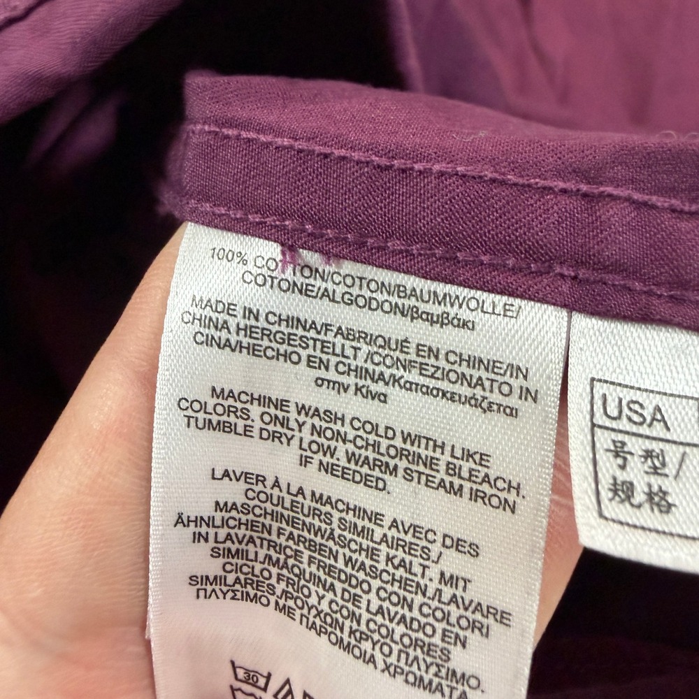 Brooks Brothers Regent Fit Shirt XL Burgundy Purple Cotton Button Down Casual - Picture 8 of 8